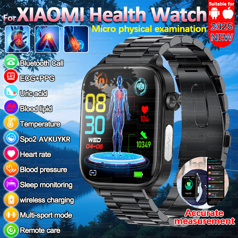 Smartwatch Professional Watches For Men - 2025 New For XIAOM1 ECG+PPG Blood