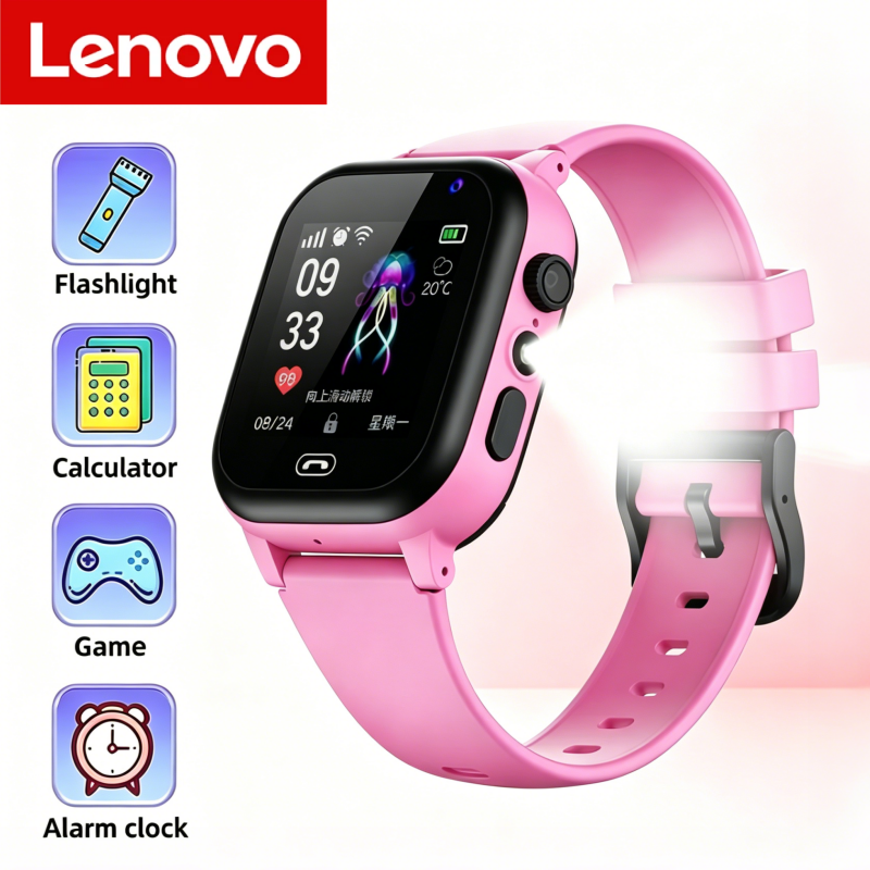 Smartwatch Digital Watches For Kids - Lenovo Kids Smart Watch 4G SIM