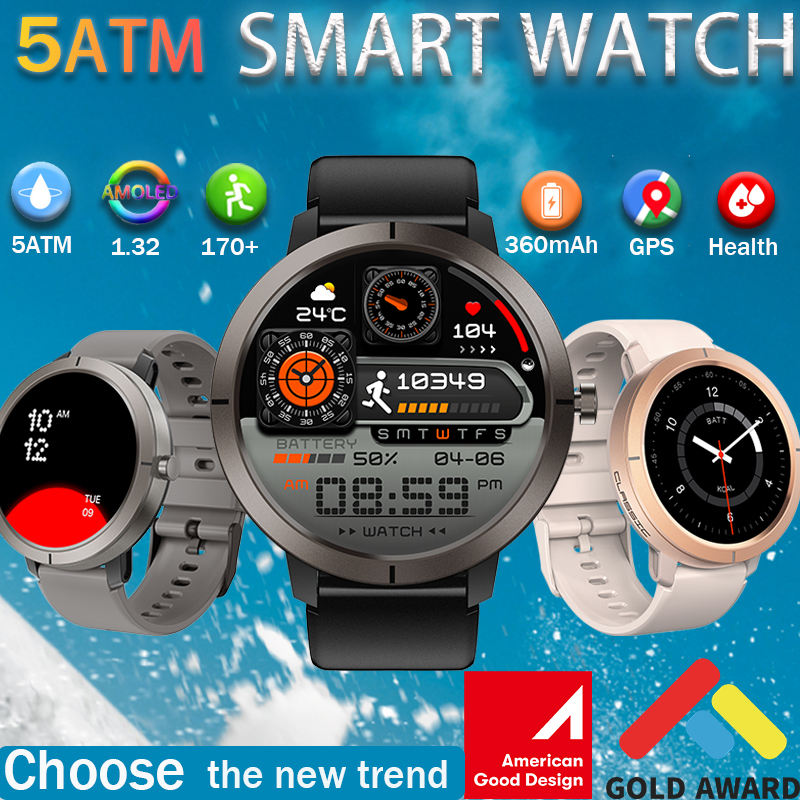Smartwatch Watches For Women With Gps - 2026 GPS Smart Watch AMOLED 1.32inch