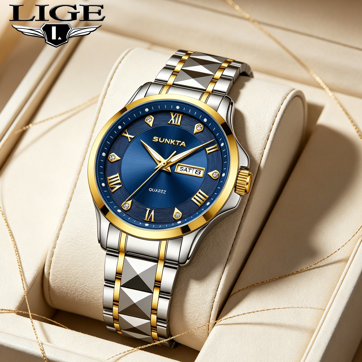 Smartwatch New Watches For Men - LIGE New Blue Watch Man Unique