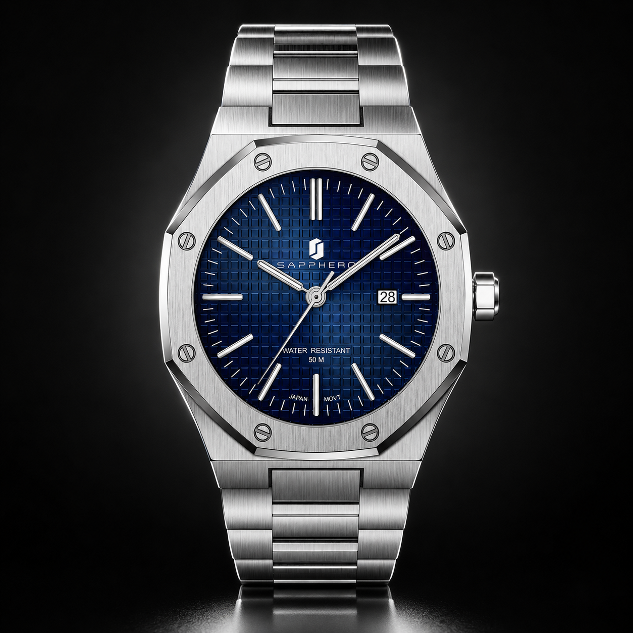 Smartwatch Watches Birthday Gift For Men - SAPPHERO Men's Quartz Watch Analog Stainless
