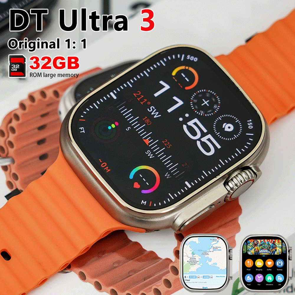 Smartwatch Professional Watches For Men - 2026 New DT Ultra 3 Smart
