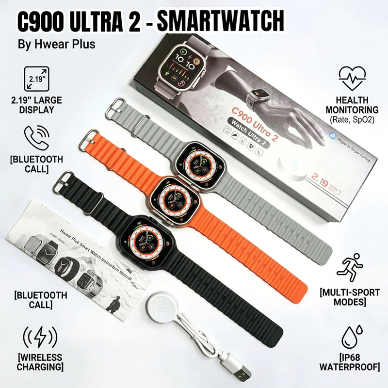 Smartwatch New Watches For Men - New C900 Ultra 2 Smart Watch