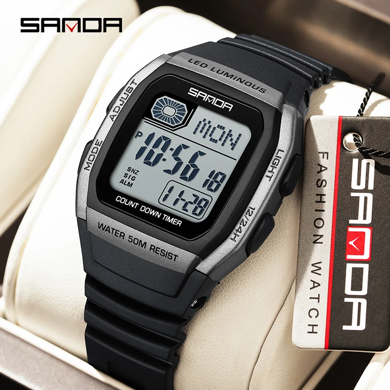 Tide Watch Surf - ]SANDA Fashion Trend Youth Electronic Watch