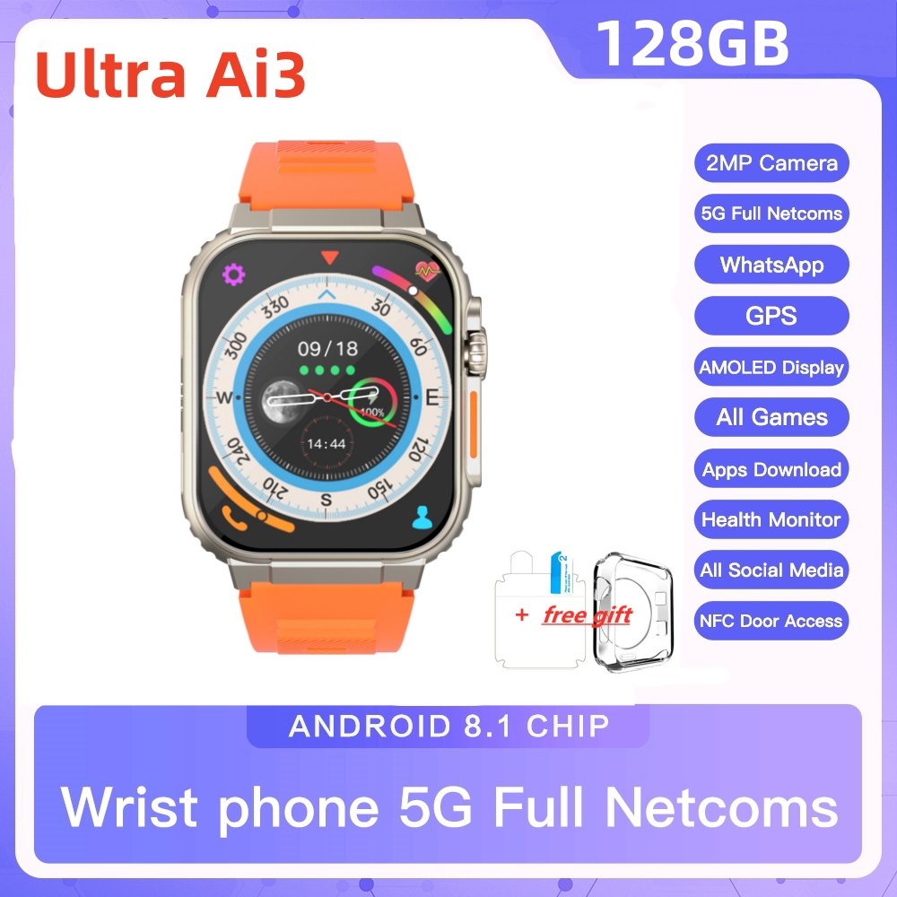Smartwatch Watches For Women With Gps - 4G Full Netcoms Smart Watch for