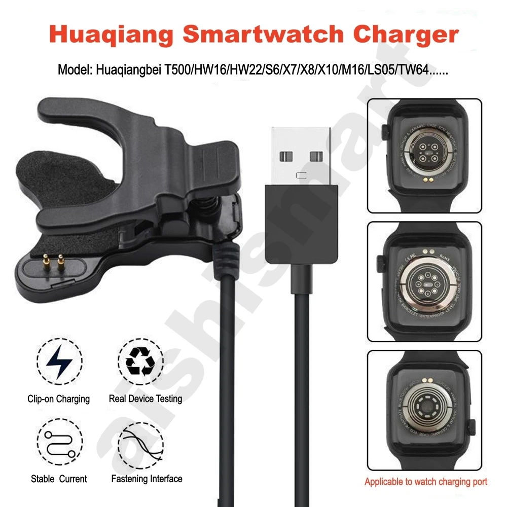 Clip Charger 2pin 3pin 3mm 4mm - Watch X7 avaliação e preço