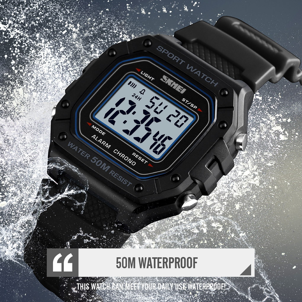 SKMEI 1496  montre homme Outdo - Tide Watch Surf avaliação e preço