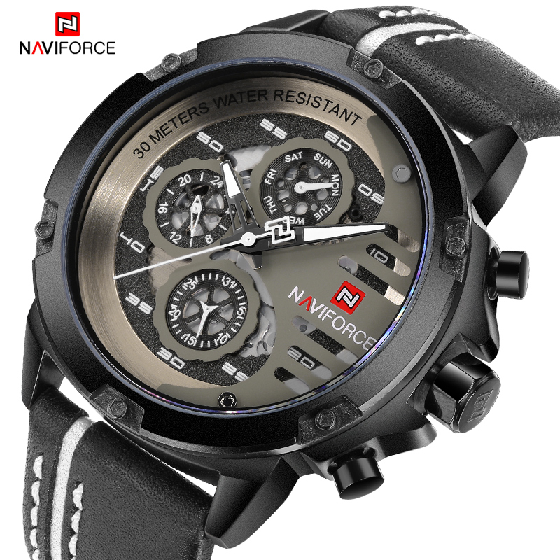 NAVIFORCE New Men's Sports Mil - Smartwatch New Watches For Men avaliação e preço
