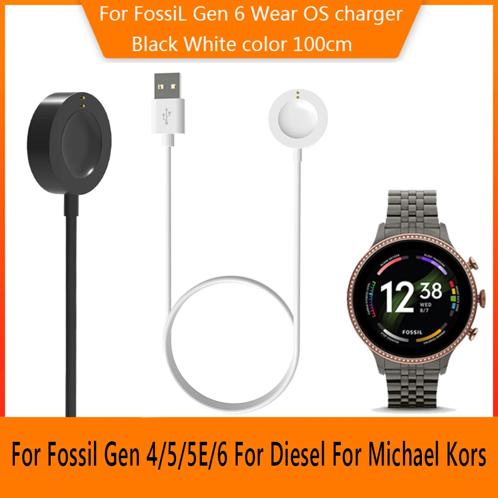 USB Magnetic Fast Charge Charg - Fossil Watches Smartwatch Charger avaliação e preço