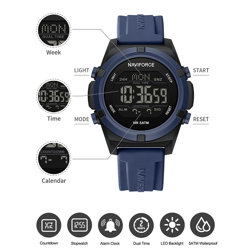 NAVIFORCE 2026 Watches For Men - Tide Watch Surf avaliação e preço