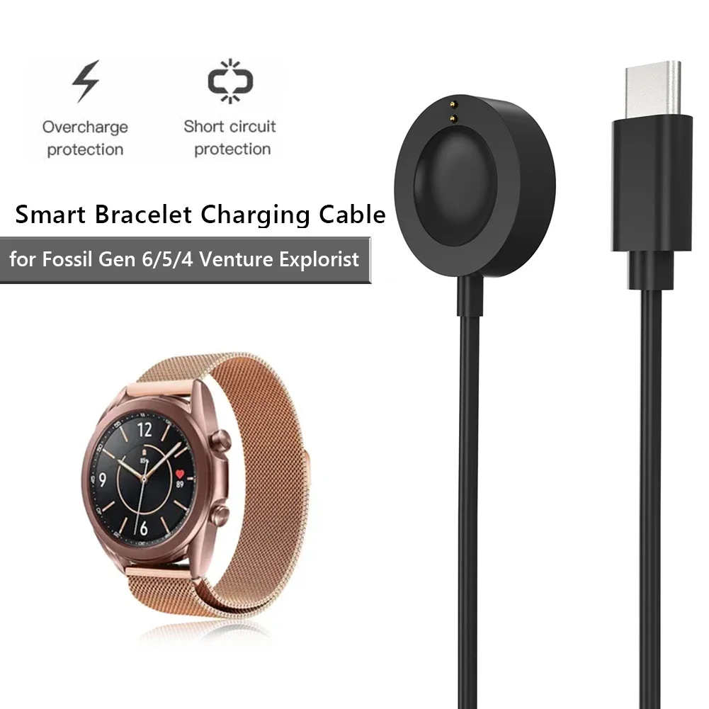 1M USB Type-C Magnetic Fast Ch - Fossil Watches Smartwatch Charger avaliação e preço
