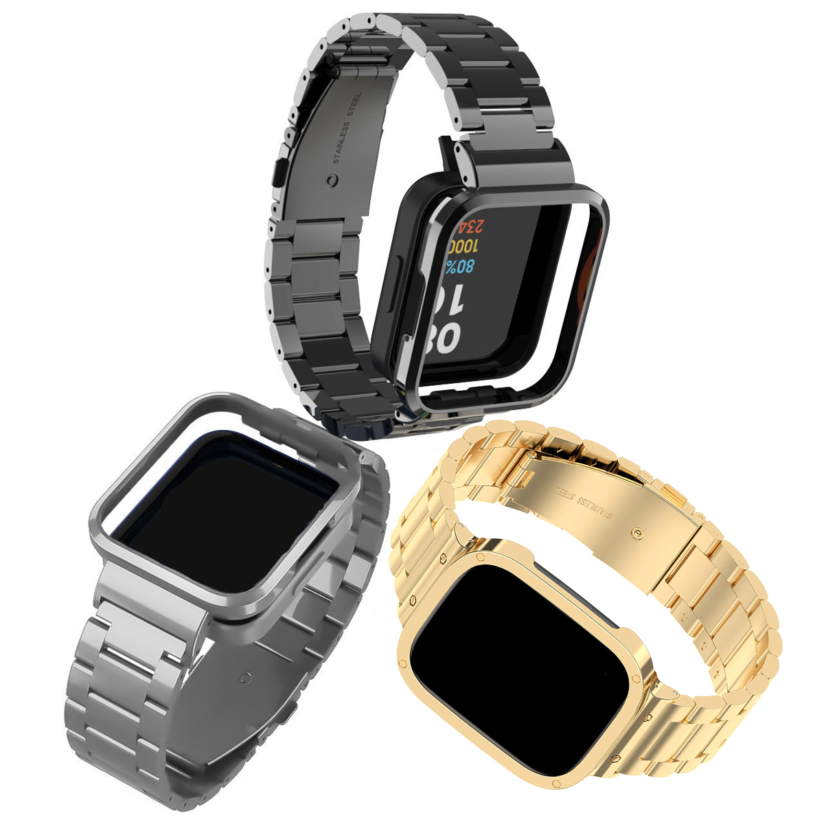 Stainless Steel Strap For Redm - Smartwatch Redmi Watches avaliação e preço