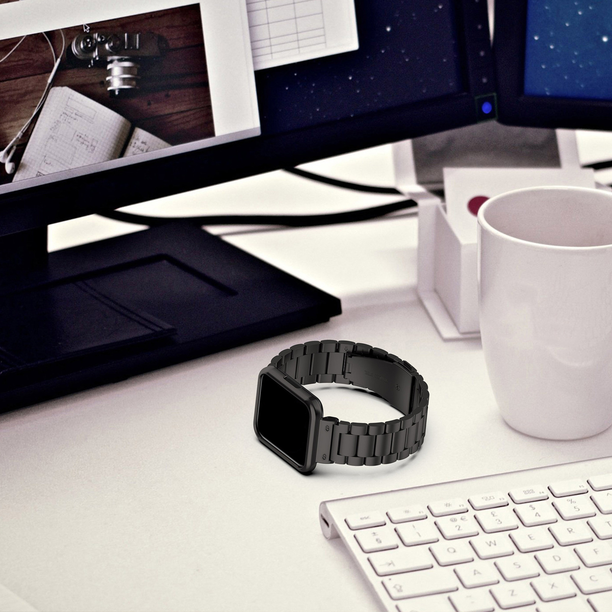 Stainless Steel Strap For Redm - Smartwatch Redmi Watches avaliação e preço