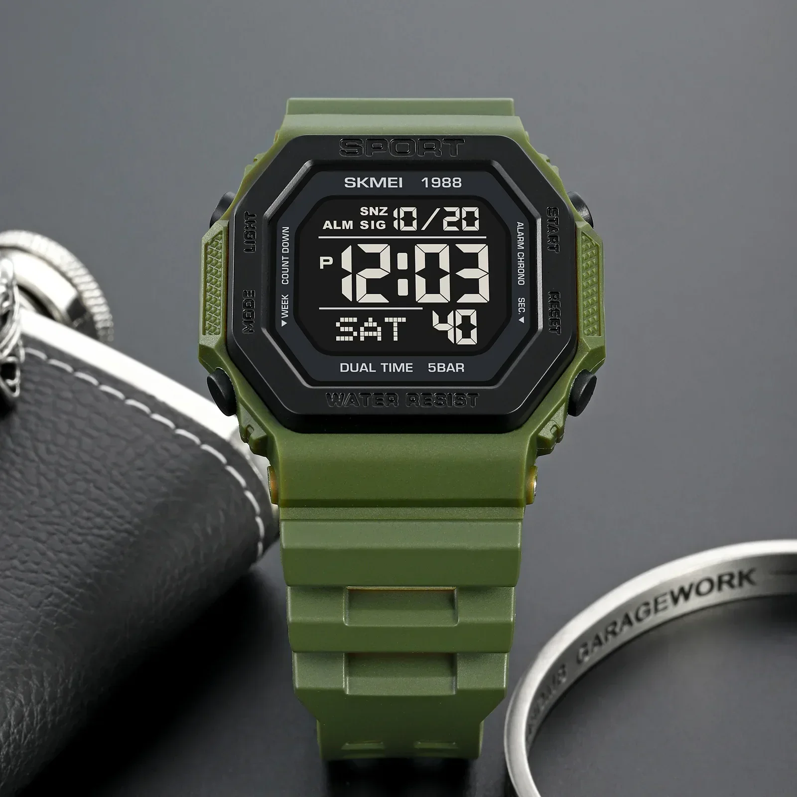 Skmei 1988 Men's Military Coun - Tide Watch Surf avaliação e preço