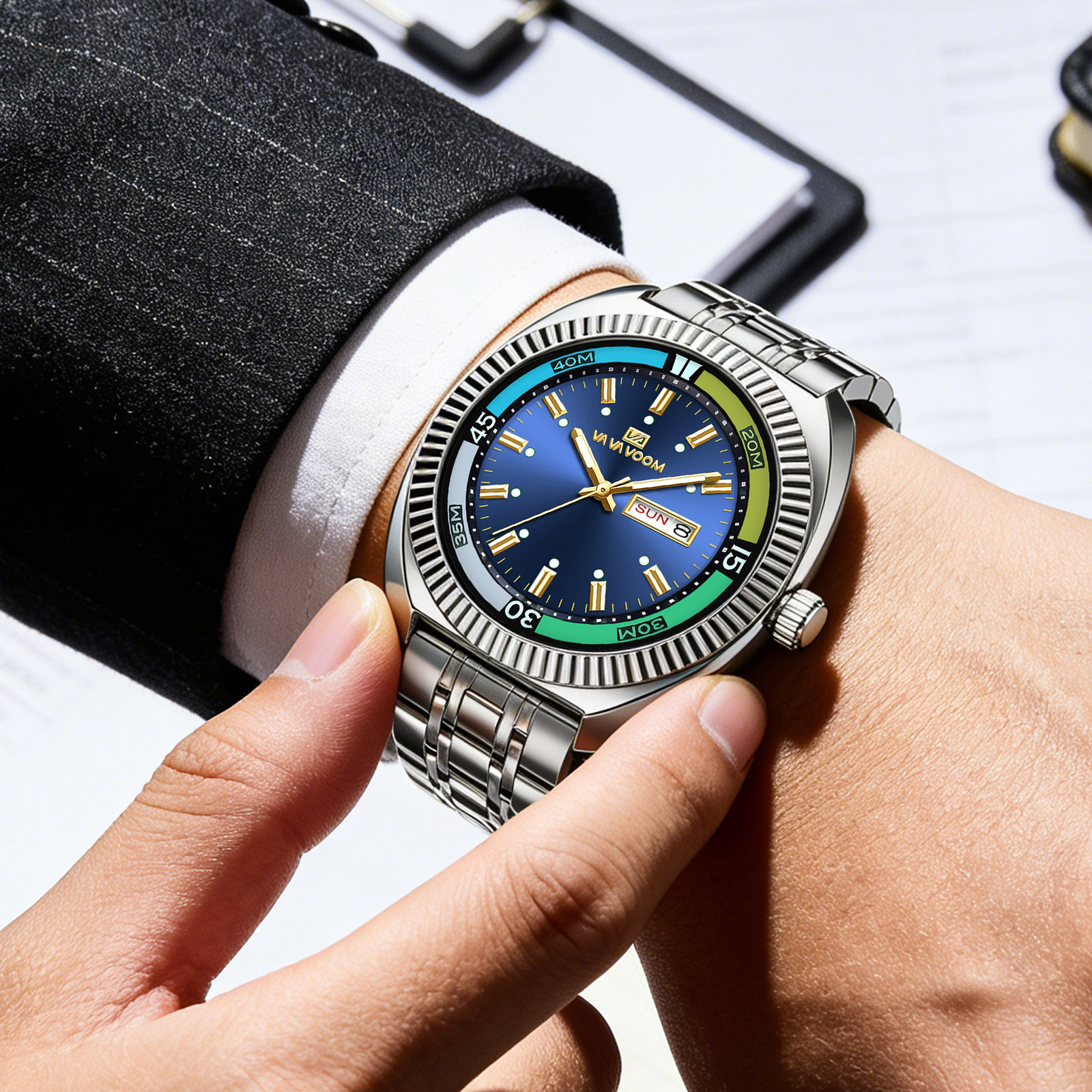 New Gear Ring Steel Strip Watc - Smartwatch New Watches For Men avaliação e preço