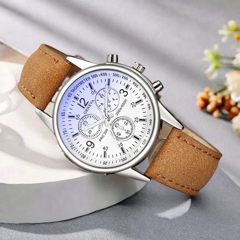 Geneva Men's Chronograph Watch - Smartwatch Watches Best Gift For Men avaliação e preço