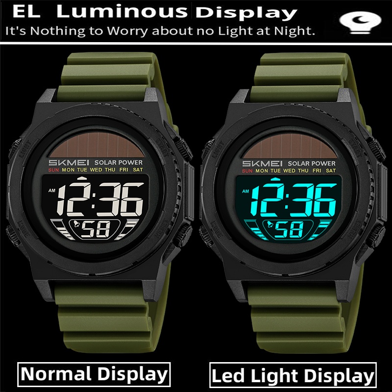 Skmei Solar Energy Digital Wat - Tide Watch Surf avaliação e preço