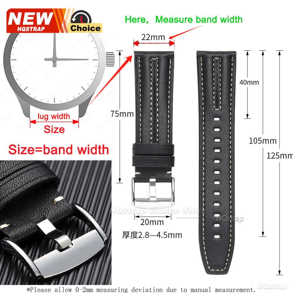 New Buckle Handmade Stitching  - Seiko Watches Smartwatch avaliação e preço