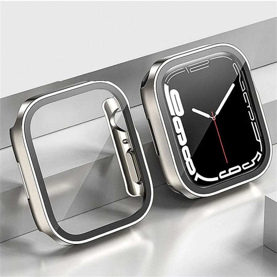 Glass+cover For Apple Watch ca - Watches Not Smartwatch avaliação e preço