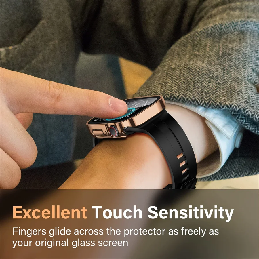 Glass+cover For Apple Watch ca - Watches Not Smartwatch avaliação e preço