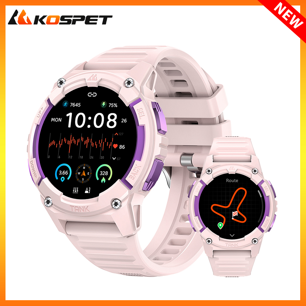 KOSPET TANK S2 GPS Smart Watch - Smartwatch Watches For Women With Gps avaliação e preço