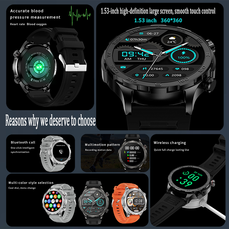 New GPS Track Smart Watch Men  - Smartwatch New Watches For Men avaliação e preço