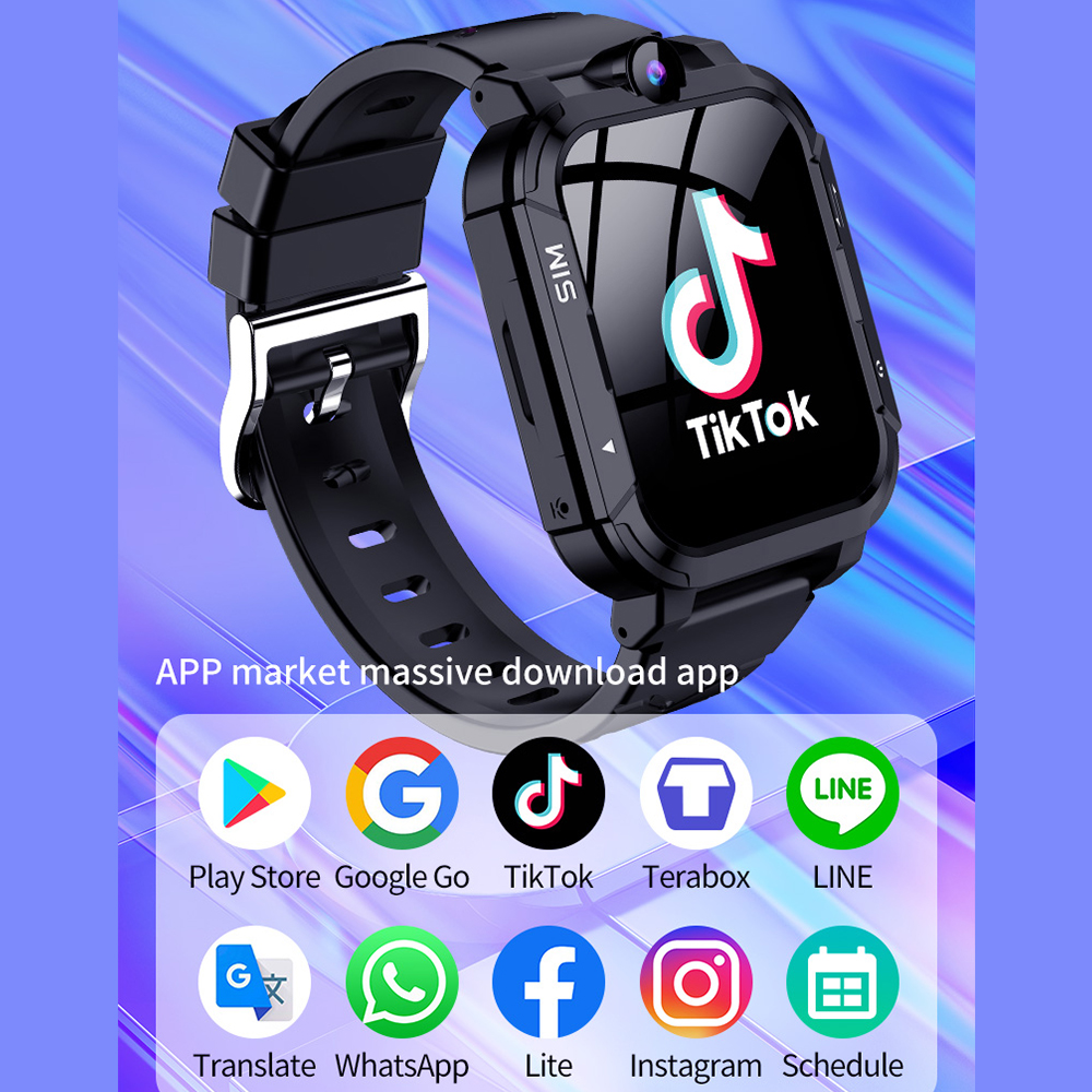 4G Kids Smart Watch 1+8GB GPS  - Smartwatch Digital Watches For Kids avaliação e preço