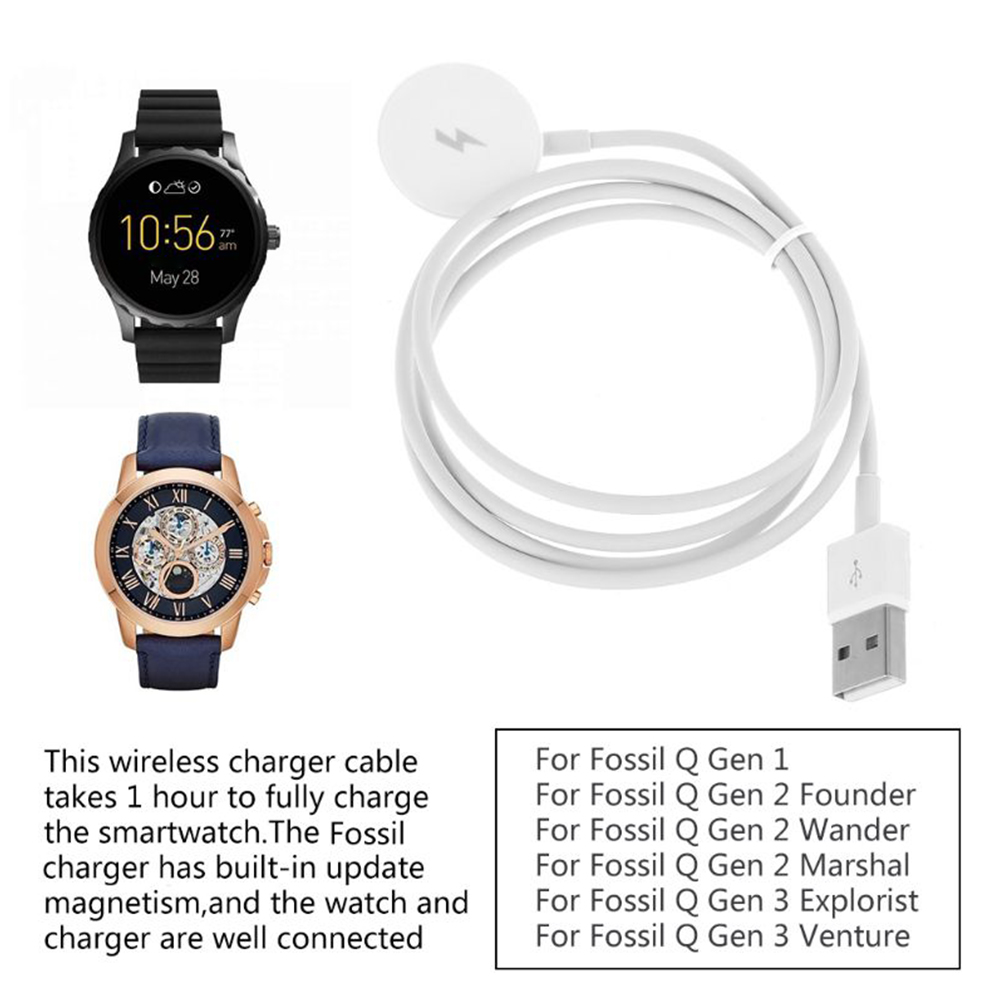 USB Watch Charger Adapter Shor - Fossil Watches Smartwatch Charger avaliação e preço