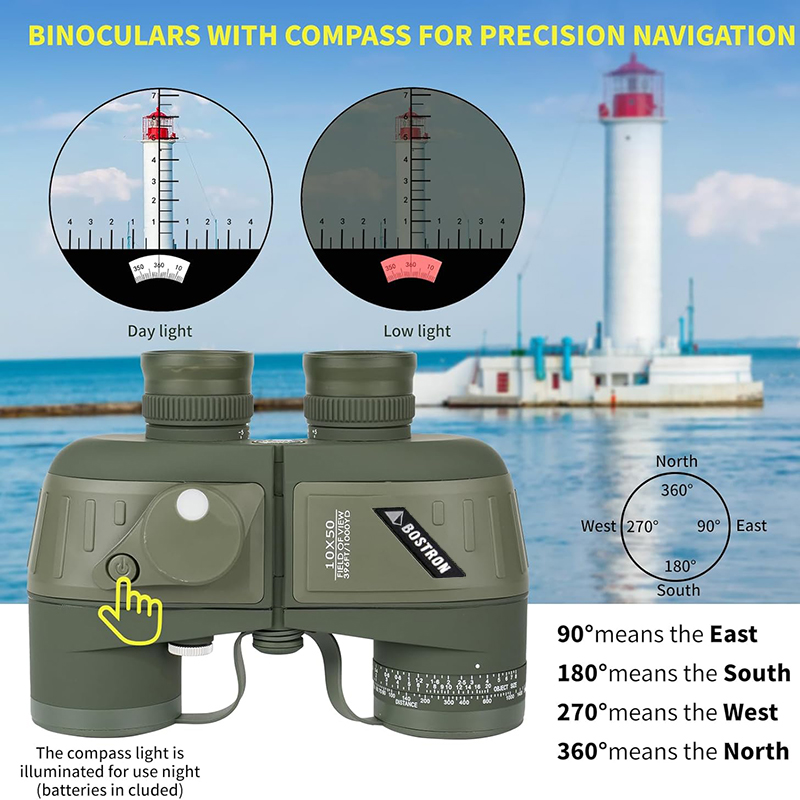 Binoculars 10x50 Marine Milita - Tide Watch Surf avaliação e preço