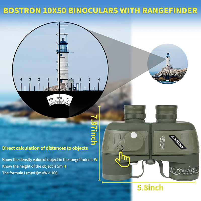 Binoculars 10x50 Marine Milita - Tide Watch Surf avaliação e preço
