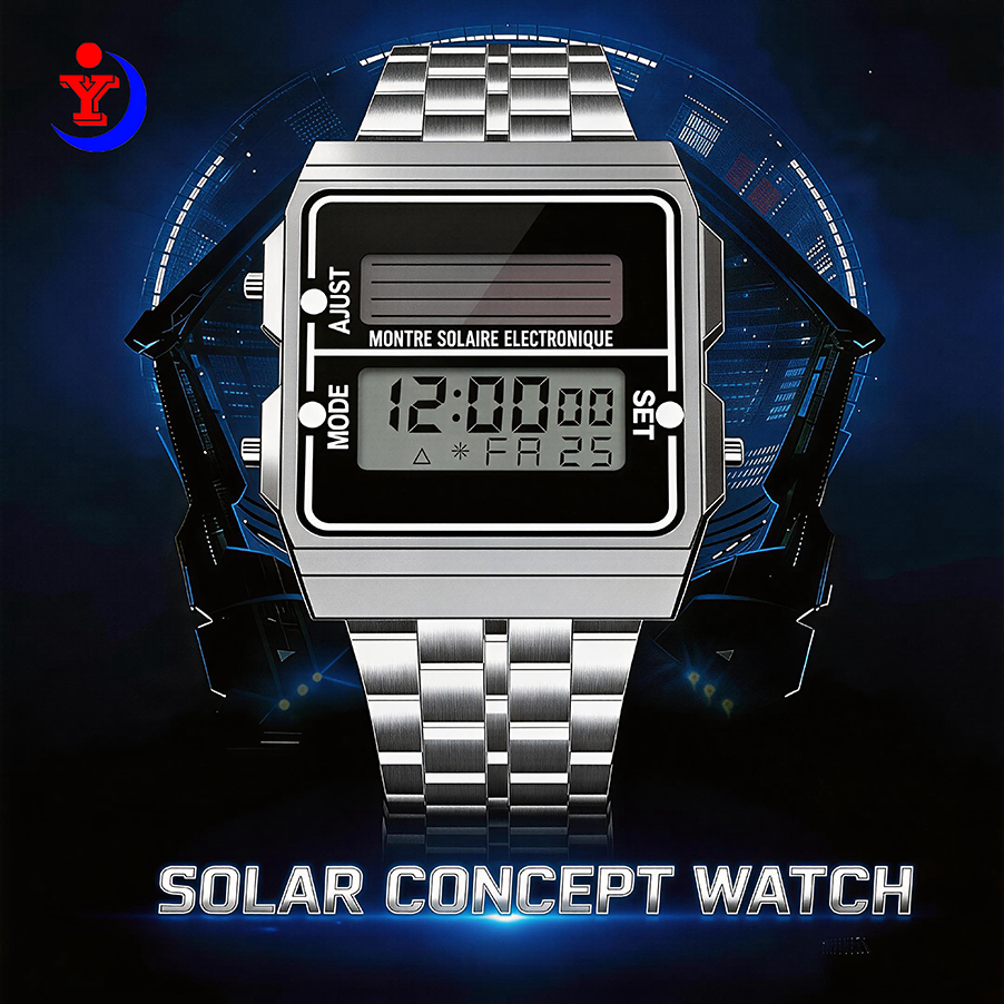 Retro Silver Metal Square Sola - Tide Watch Surf avaliação e preço