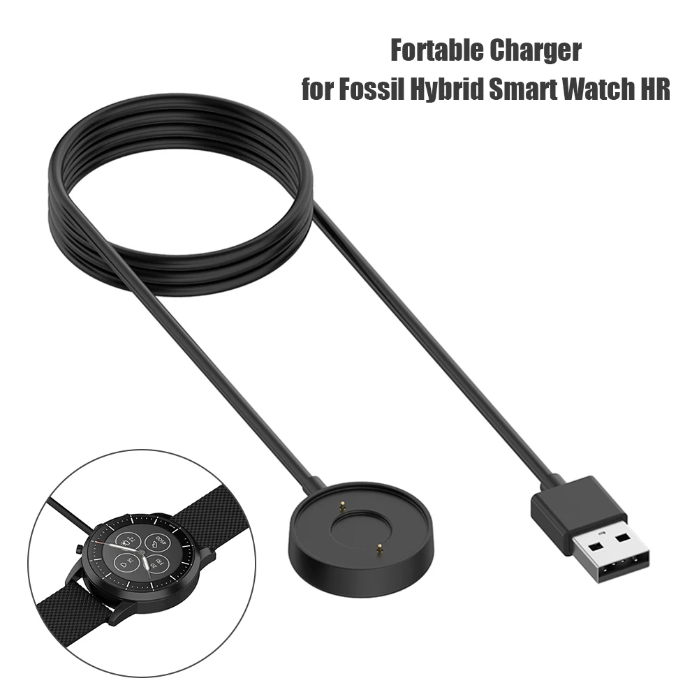 3 Feet Cable USB Charger Small - Fossil Watches Smartwatch Charger avaliação e preço
