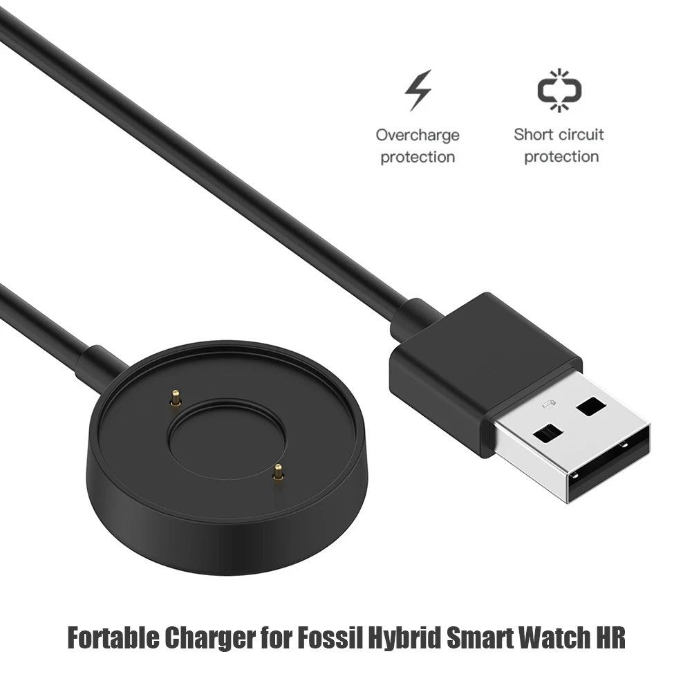 3 Feet Cable USB Charger Small - Fossil Watches Smartwatch Charger avaliação e preço