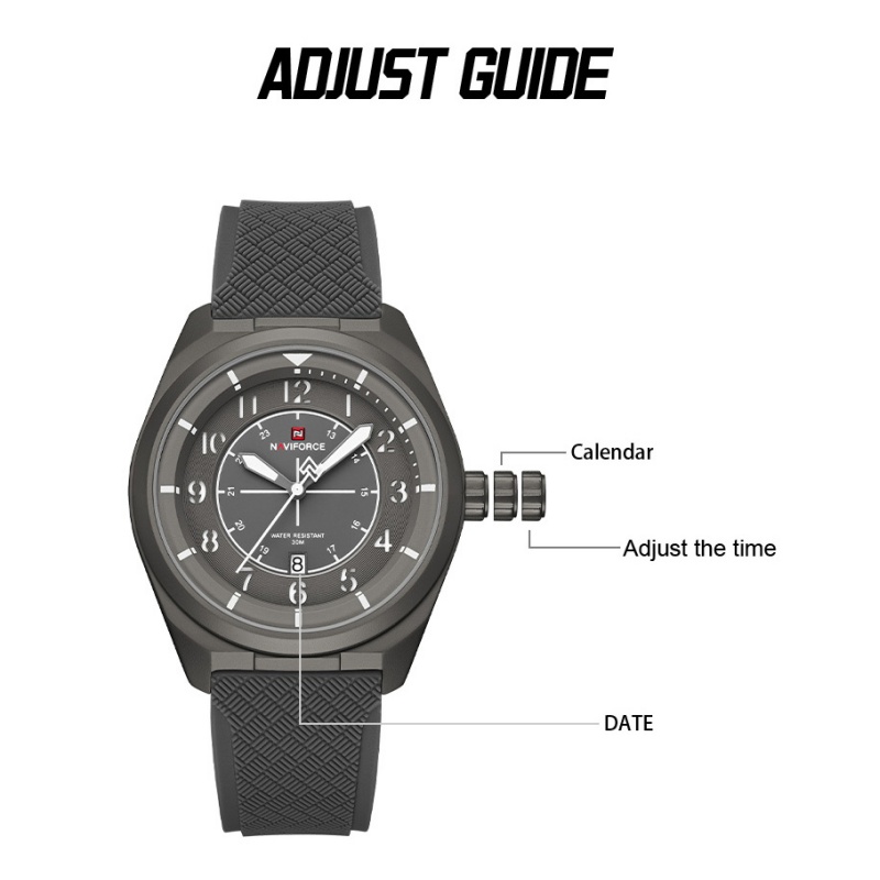 NAVIFORCE Men Quartz Calendar  - Watches Not Smartwatch avaliação e preço