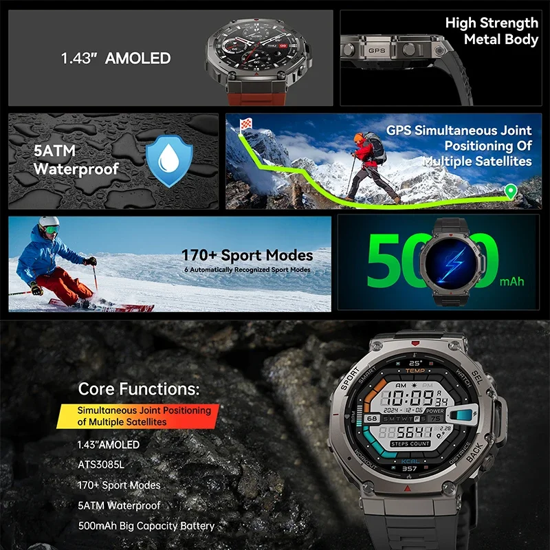 2026 New Military DM58 GPS Sma - Smartwatch Professional Watches For Men avaliação e preço