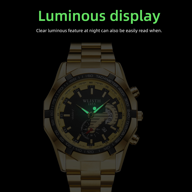 Luxury Brand Man Watch Waterpr - Watches Not Smartwatch avaliação e preço