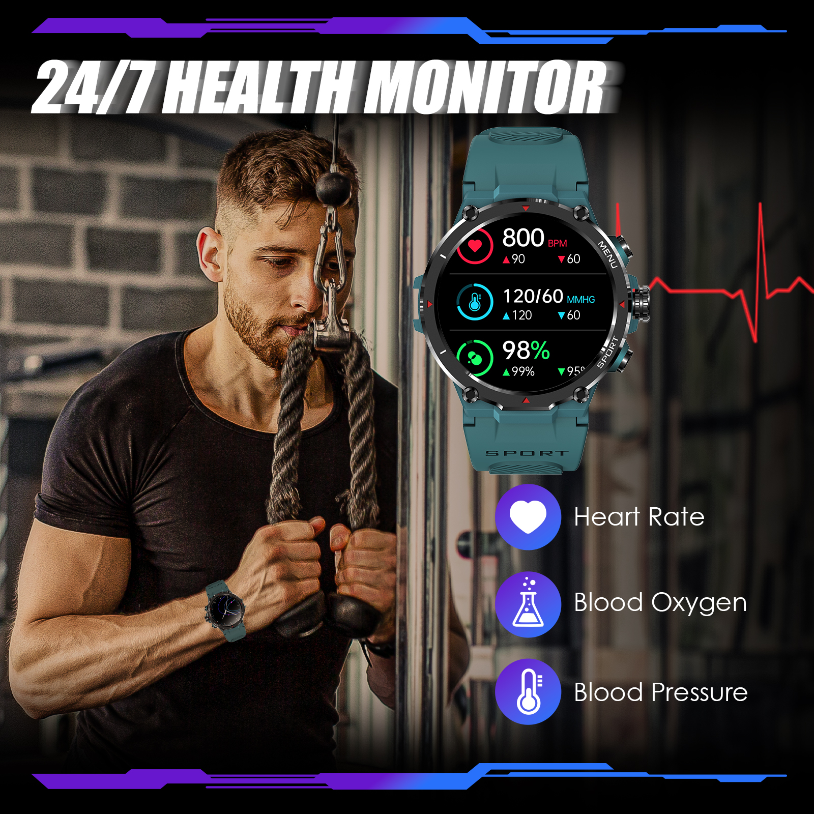 EIGIIS Military Smart Watch fo - Smartwatch I Watches avaliação e preço