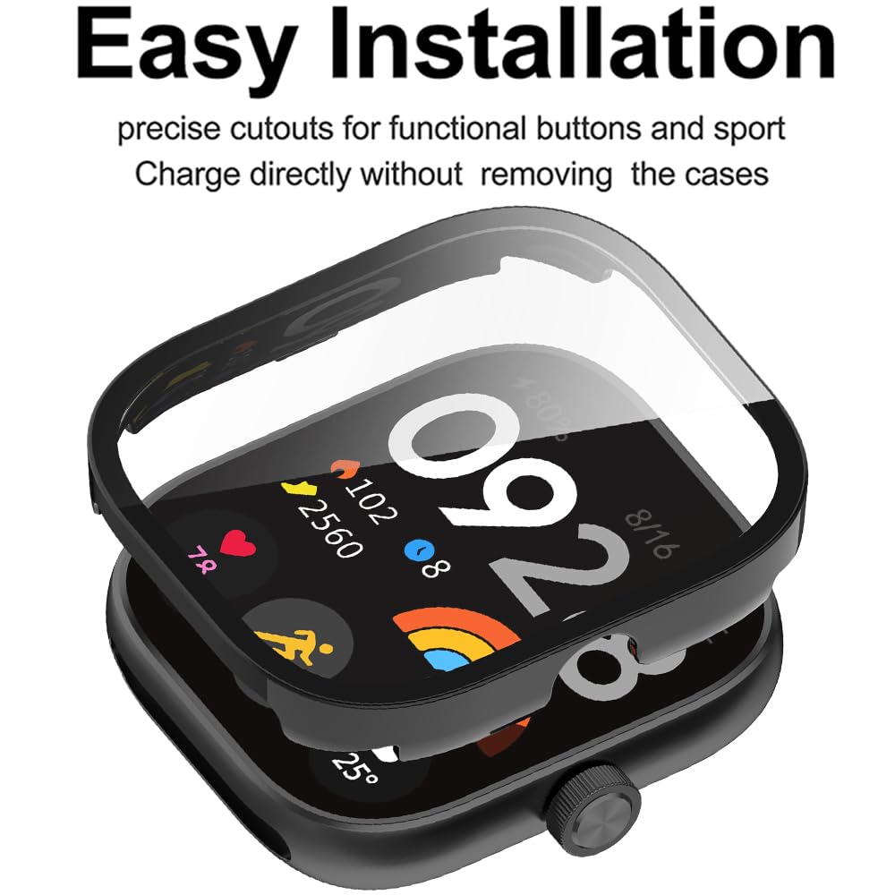 Tempered Glass+Case For Xiaomi - Smartwatch Redmi Watches avaliação e preço