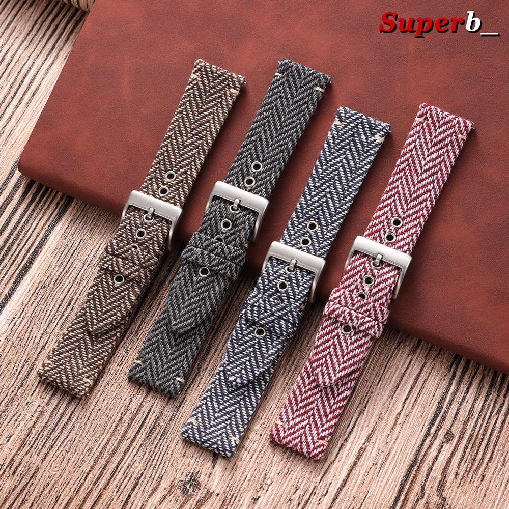 Woven Fabric Bracelet for Omeg - Seiko Watches Smartwatch avaliação e preço
