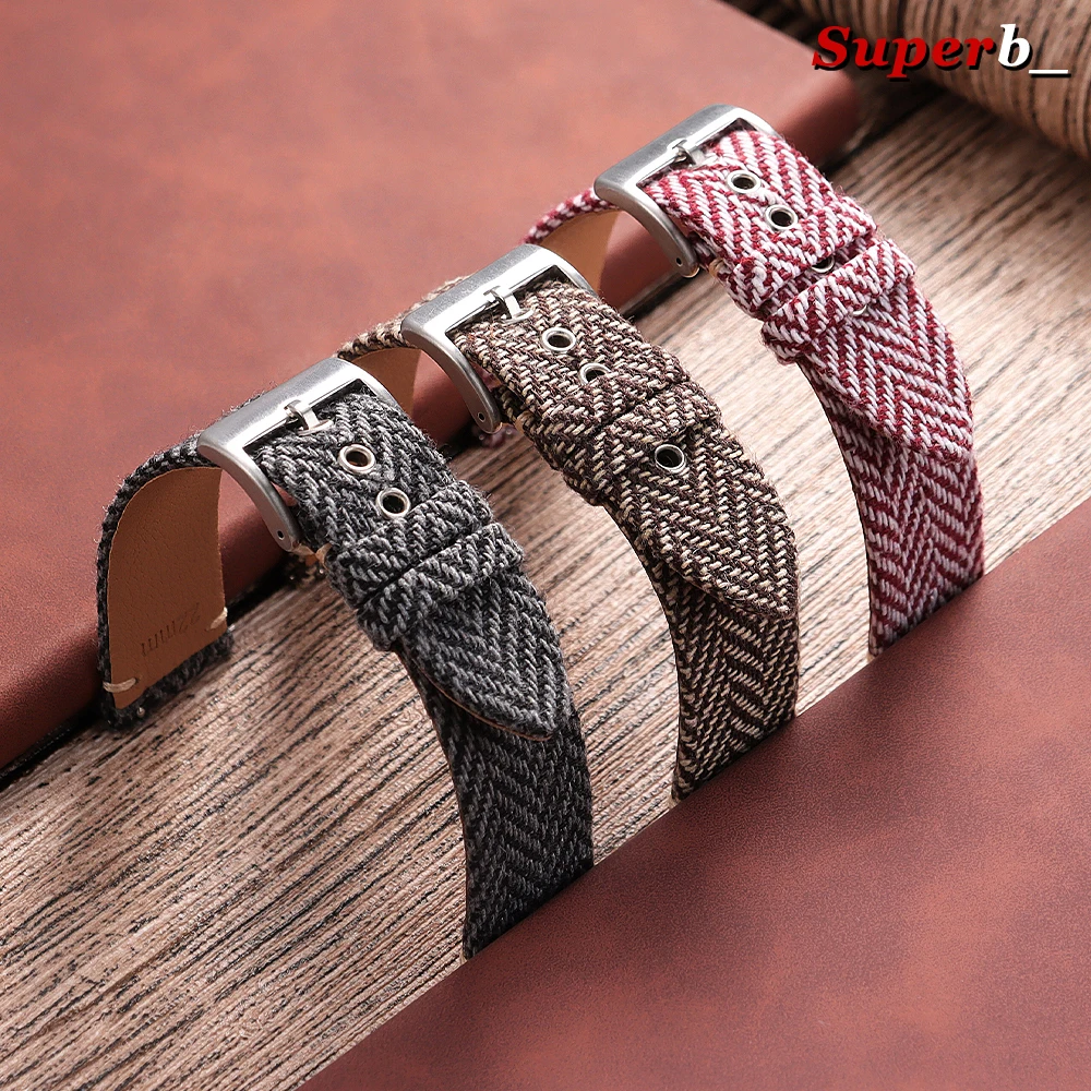 Woven Fabric Bracelet for Omeg - Seiko Watches Smartwatch avaliação e preço