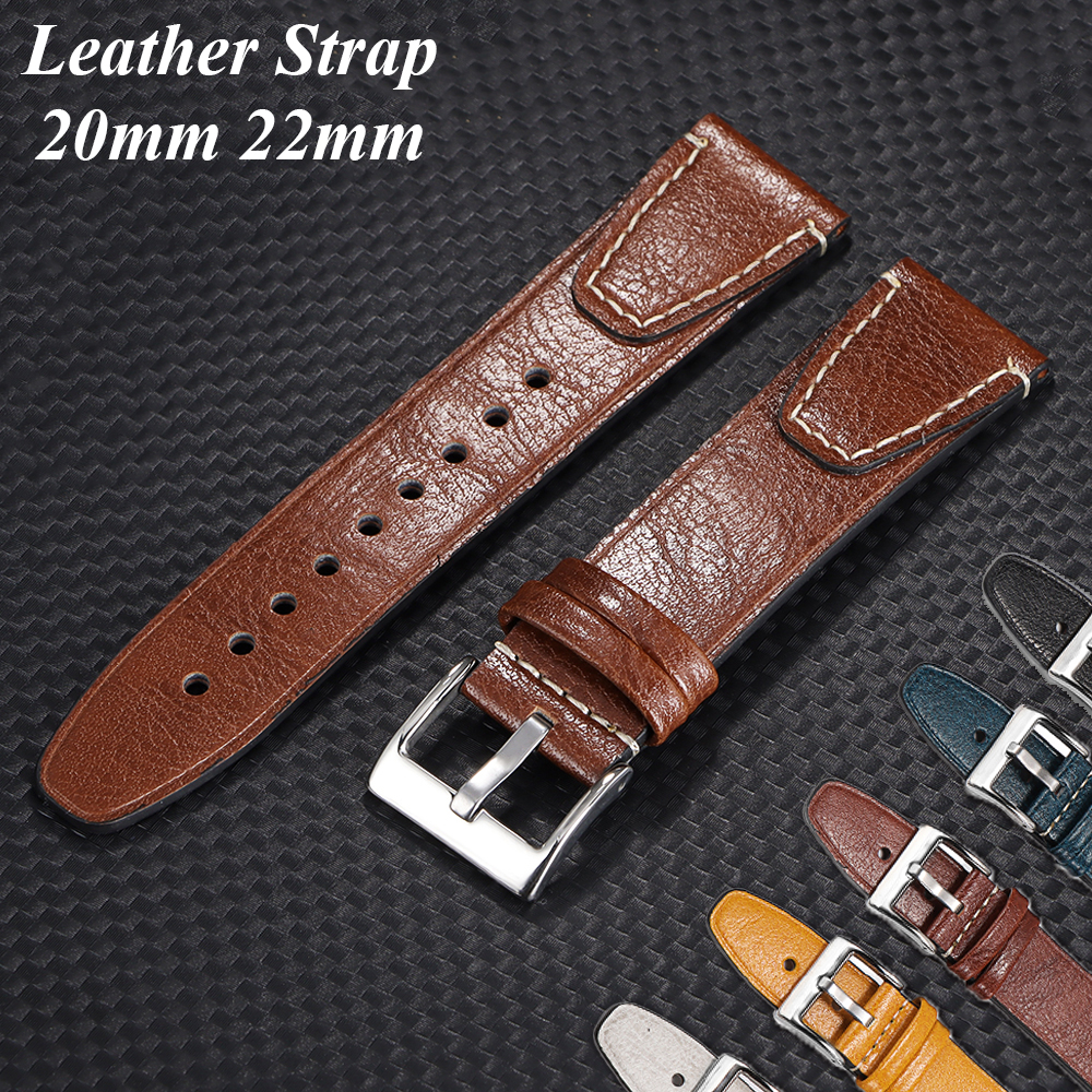 Vintage 20mm 22mm Oil Wax Leat - Seiko Watches Smartwatch avaliação e preço