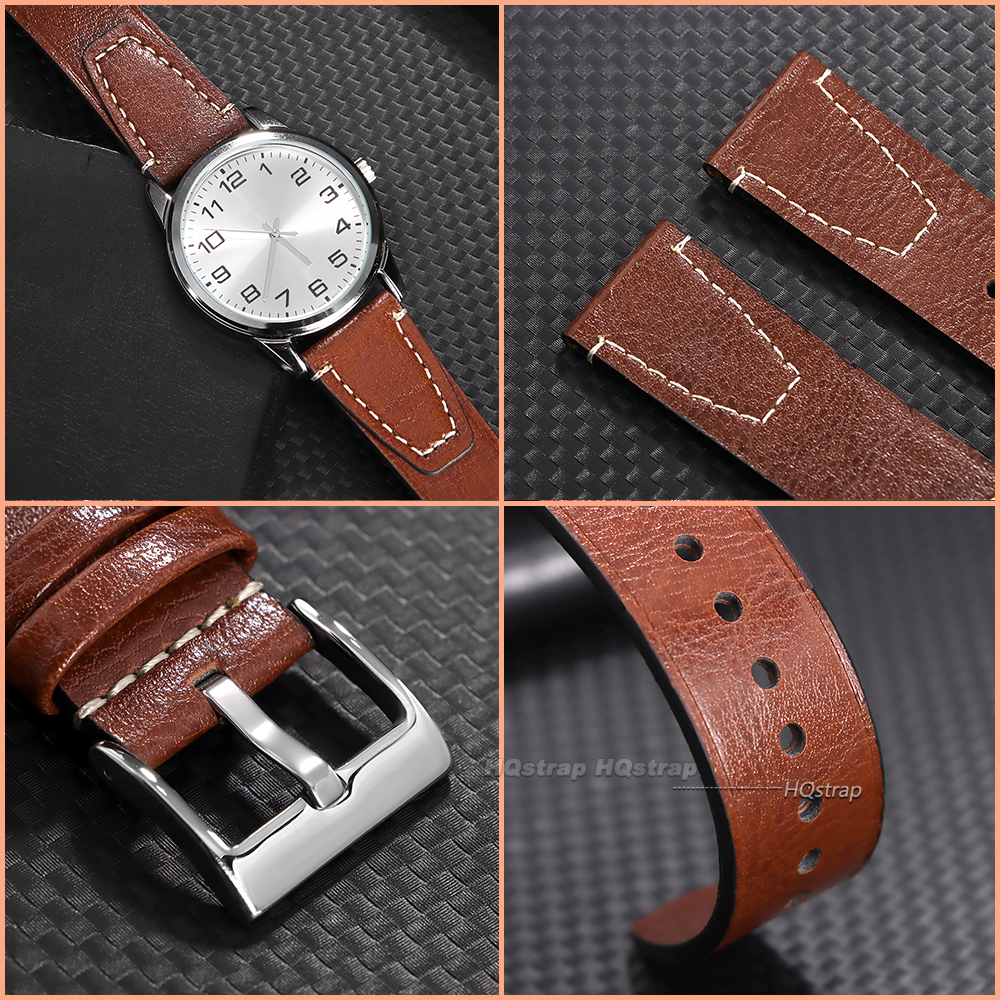 Vintage 20mm 22mm Oil Wax Leat - Seiko Watches Smartwatch avaliação e preço
