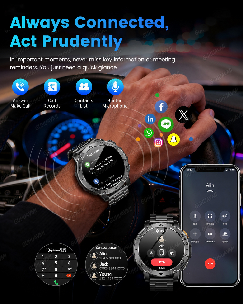 2026 Military Smart Watch Men  - Smartwatch Professional Watches For Men avaliação e preço