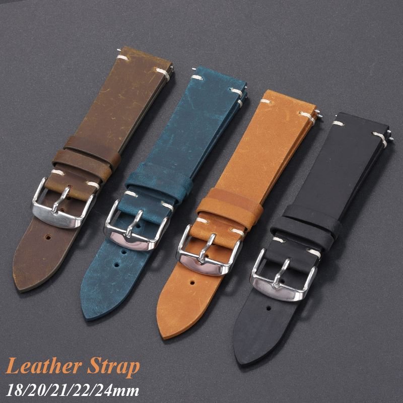 Handmade Leather Watchband 18m - Seiko Watches Smartwatch avaliação e preço