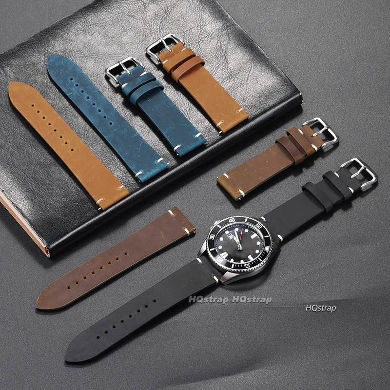 Handmade Leather Watchband 18m - Seiko Watches Smartwatch avaliação e preço