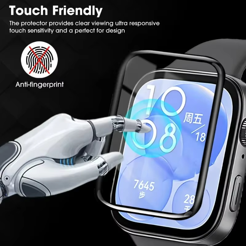 1-5Pcs 9D Curved Film For Huaw - Watches Not Smartwatch avaliação e preço
