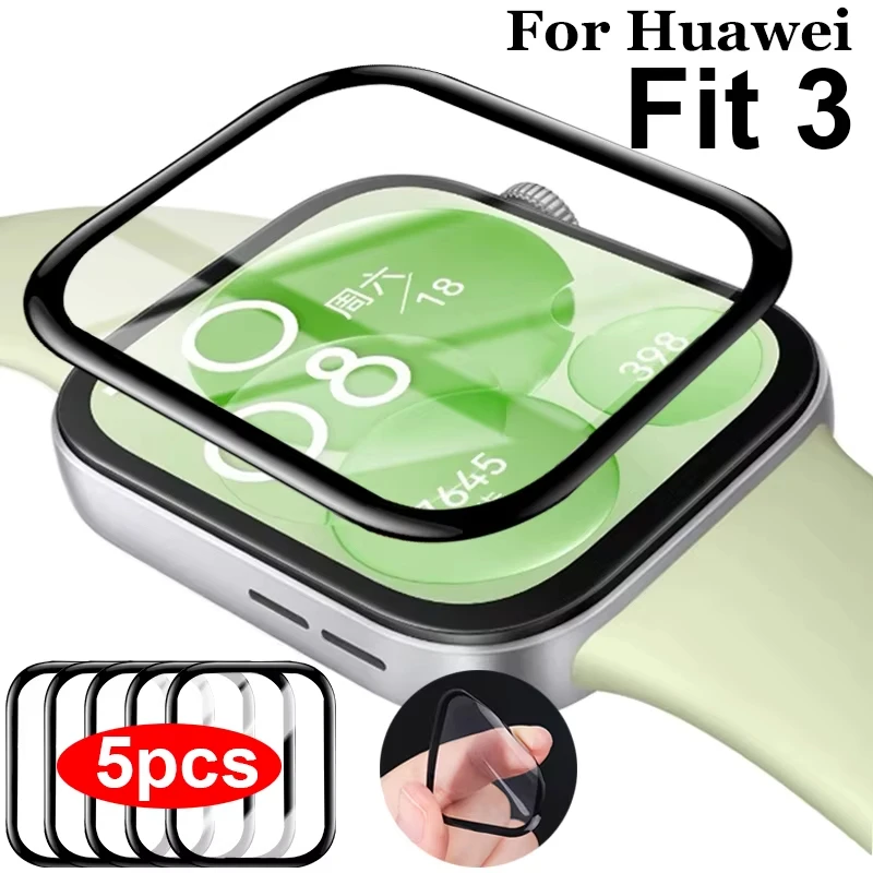 1-5Pcs 9D Curved Film For Huaw - Watches Not Smartwatch avaliação e preço
