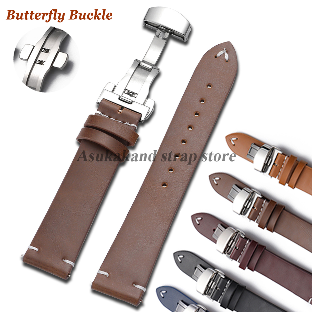 PU Leather Watch Strap 18mm 20 - Seiko Watches Smartwatch avaliação e preço