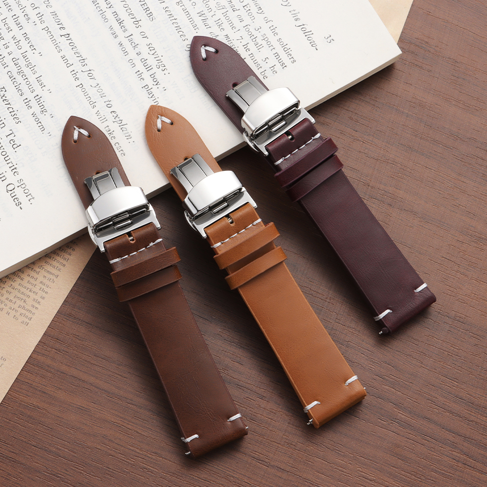 PU Leather Watch Strap 18mm 20 - Seiko Watches Smartwatch avaliação e preço