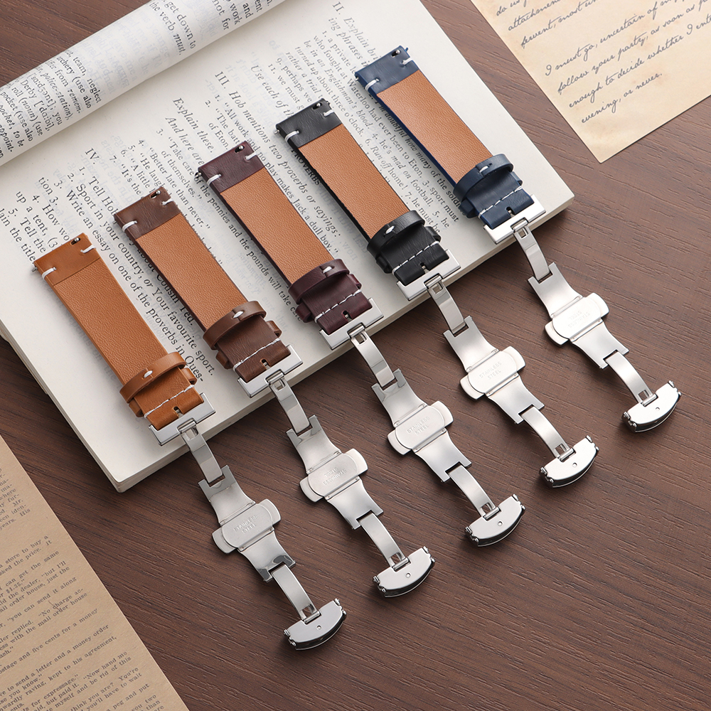 PU Leather Watch Strap 18mm 20 - Seiko Watches Smartwatch avaliação e preço